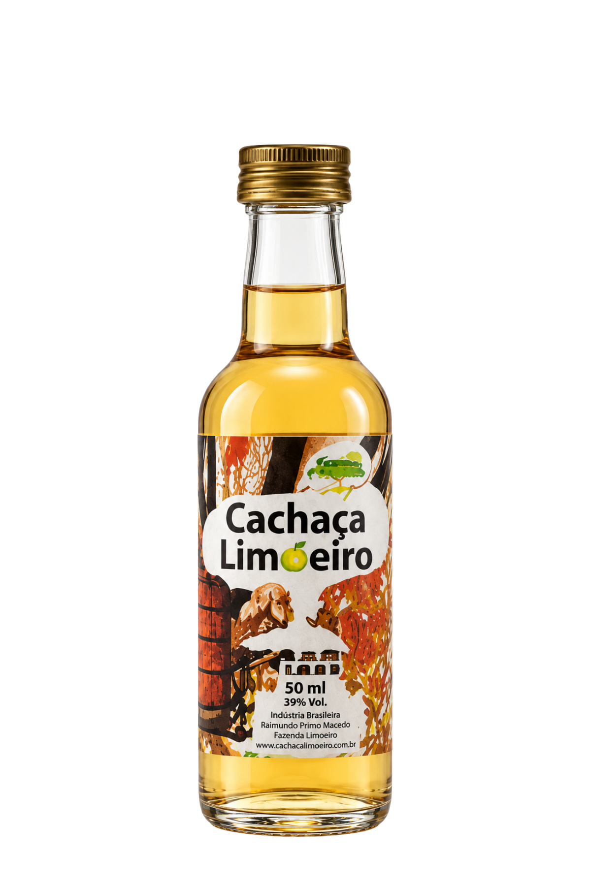 Cachaça Limoeiro Ouro 50mL